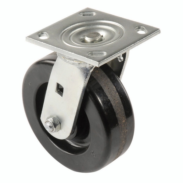 Casters, Wheels & Industrial Handling 8 Plastic Wheel, Heavy Duty Swivel Plate Caster, 800 Lb. Capacity CW4-820S-PHRB - main